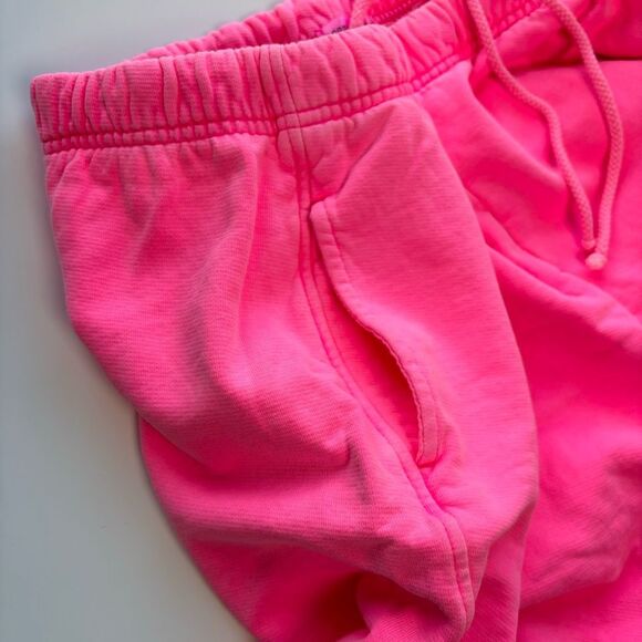 Good American Neon Pink Cotton Jogger Sweatpants - Size 7 / 4XL - Picture 5 of 8